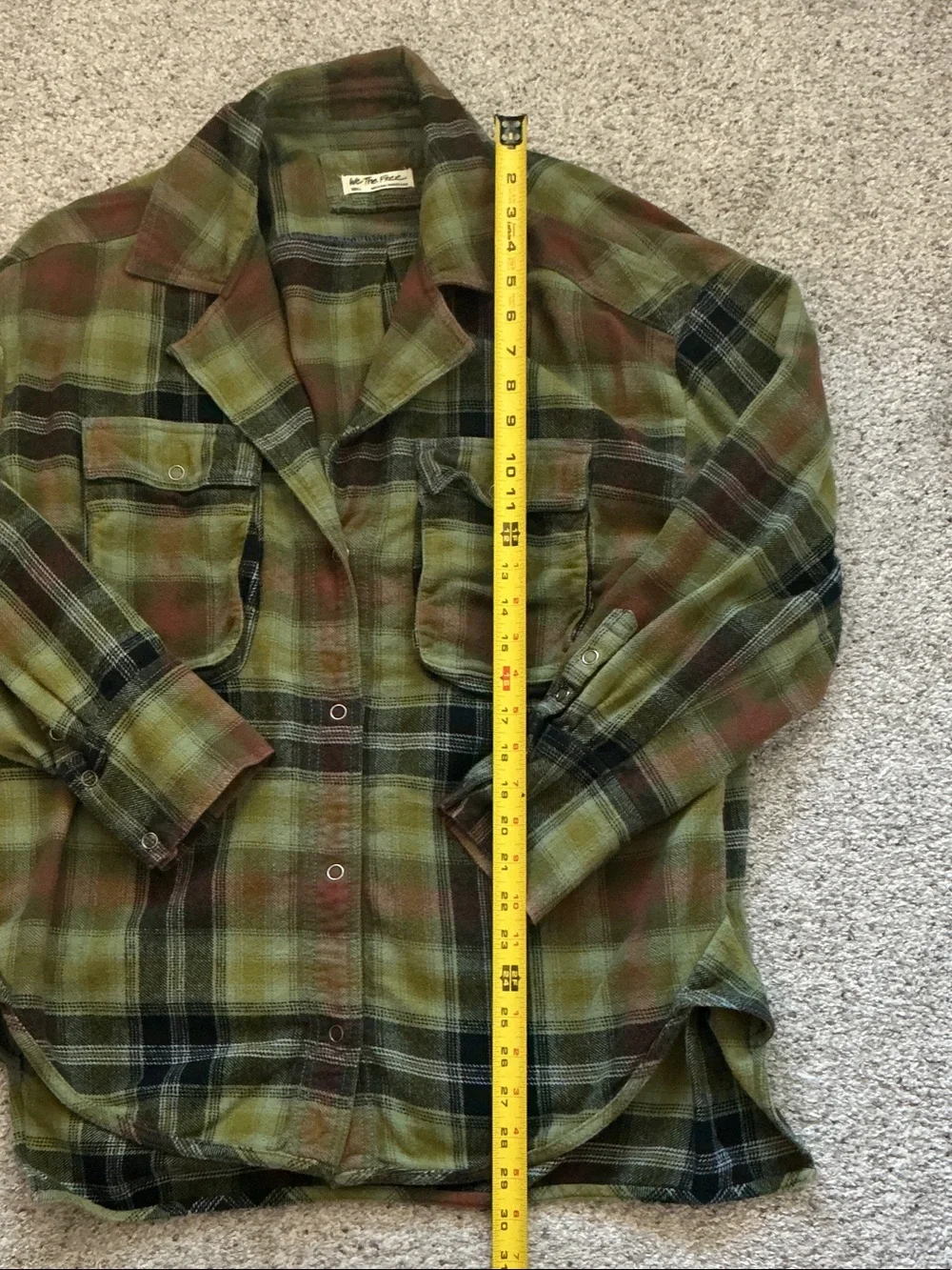 New We The Free by Free People Izzie Cargo Shirt ~ Grayed Olive